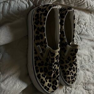 Vans Leopard Pattern Slip-On Shoes